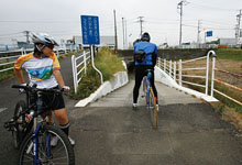 いよいよ自転車道へ!