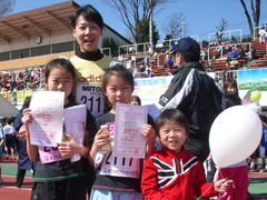 西田姉妹かるがもファミリーマラソン参加