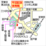 平沼記念体育館地図