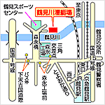 横浜市鶴見川漕艇場地図