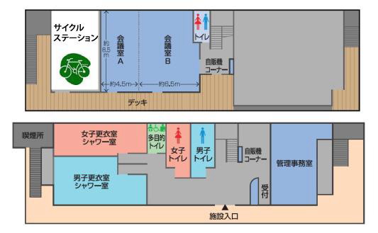 施設案内図サイクルステーション