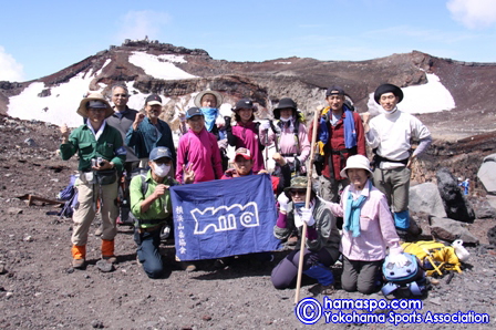 富士山頂にて