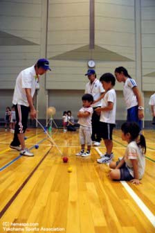 ペタンクです。実は奥が深い種目です。