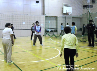 旭区さわやかスポーツ教室取材風景