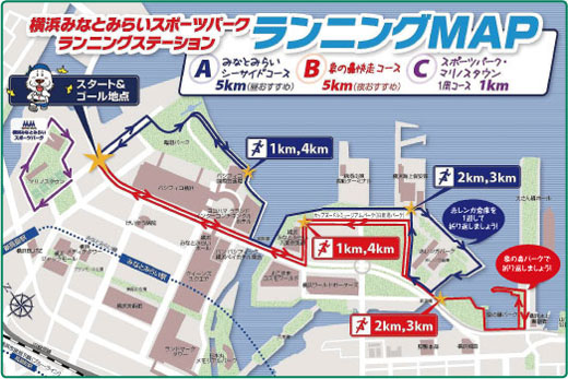 Yokohama Minatomirai Sports Park Running Station
