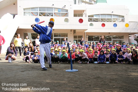 ベイスターズ幼稚園訪問