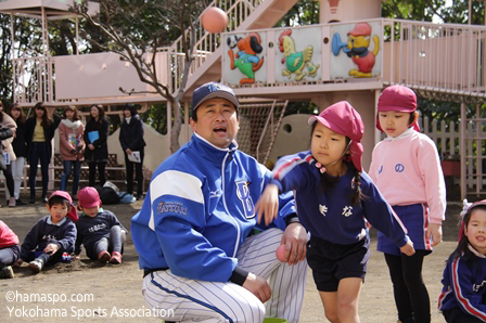 ベイスターズ幼稚園訪問